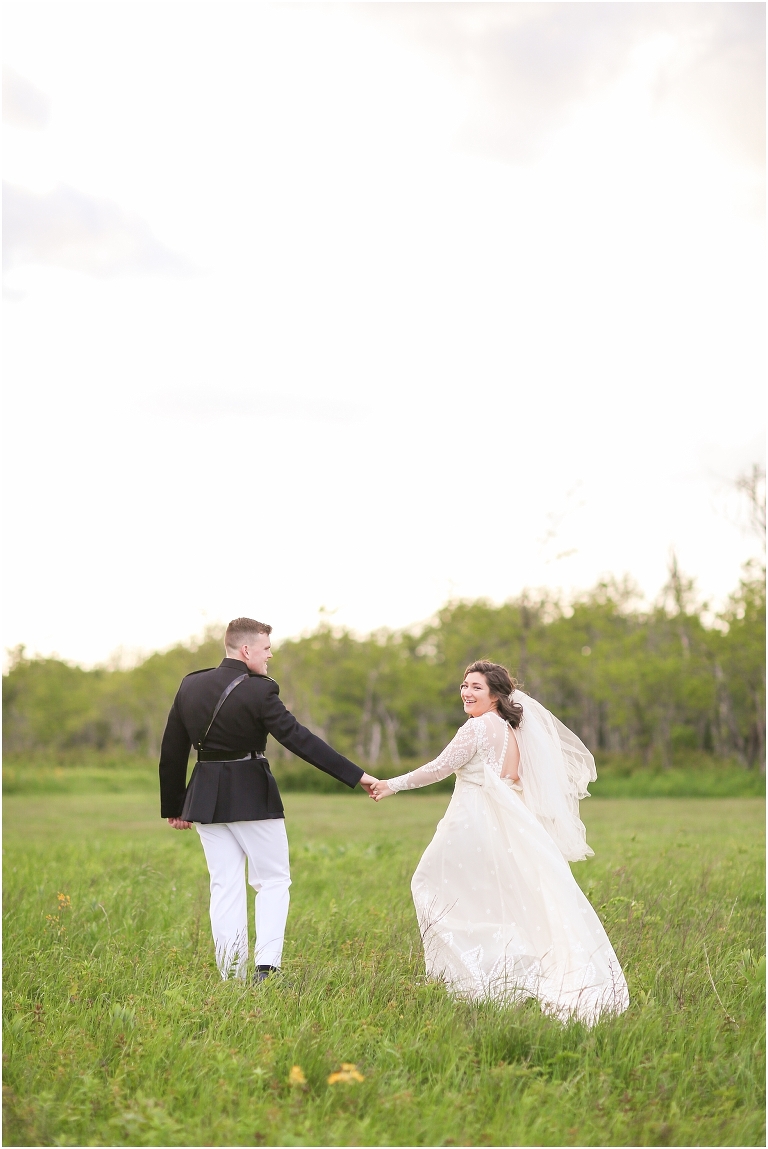 Shenandoah National Park bridal portraits up in Big Meadows on Skyline Drive