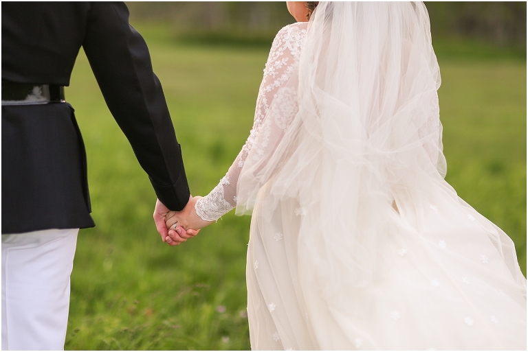 Shenandoah National Park bridal portraits up in Big Meadows on Skyline Drive