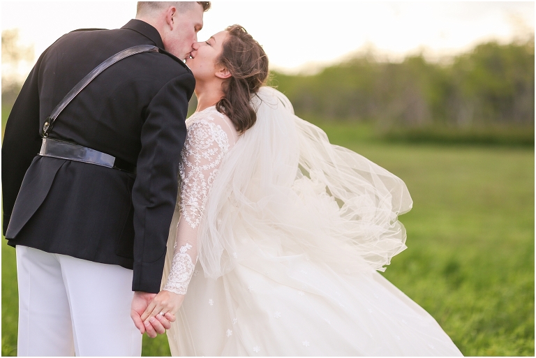 Shenandoah National Park bridal portraits up in Big Meadows on Skyline Drive