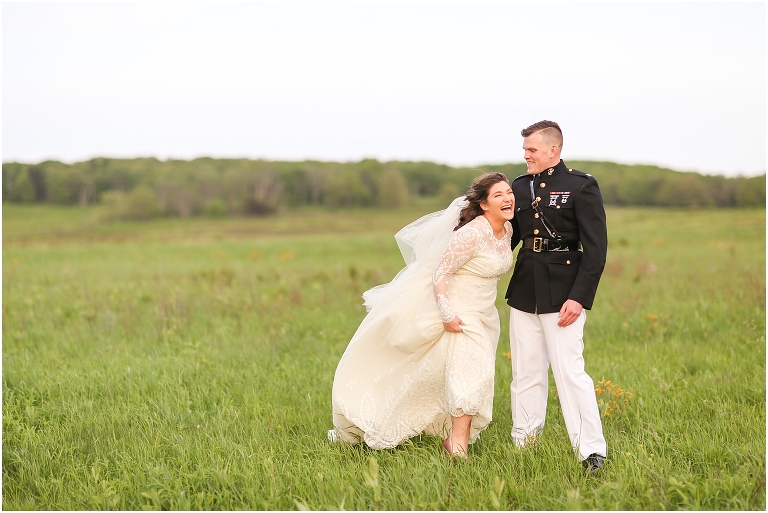 Shenandoah National Park bridal portraits up in Big Meadows on Skyline Drive