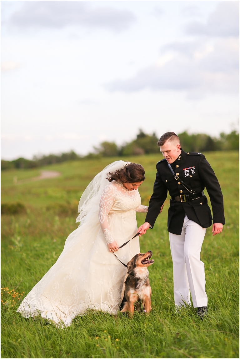 Shenandoah National Park bridal portraits up in Big Meadows on Skyline Drive