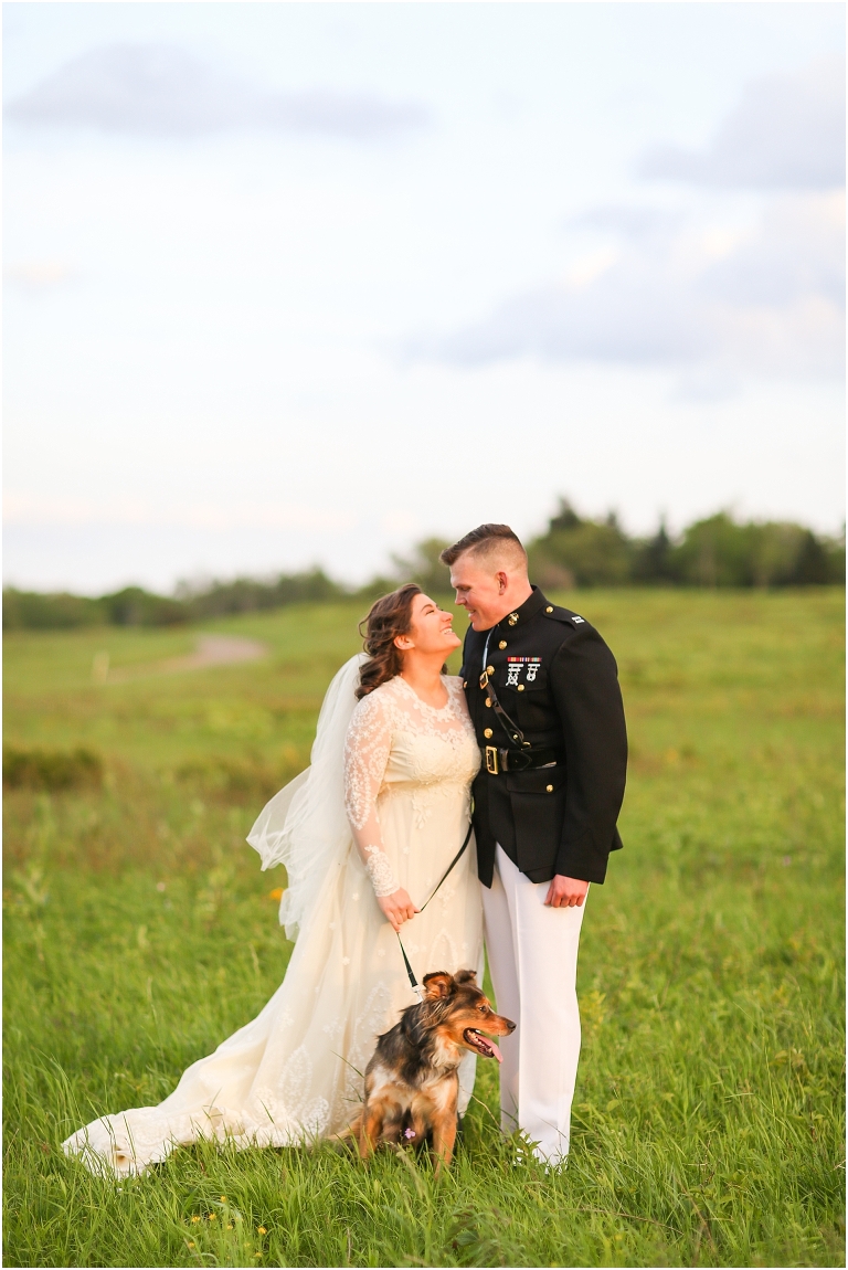 Shenandoah National Park bridal portraits up in Big Meadows on Skyline Drive