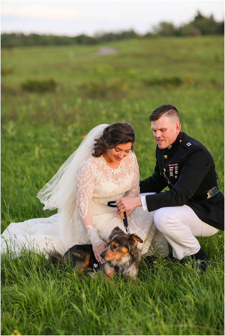 Shenandoah National Park bridal portraits up in Big Meadows on Skyline Drive