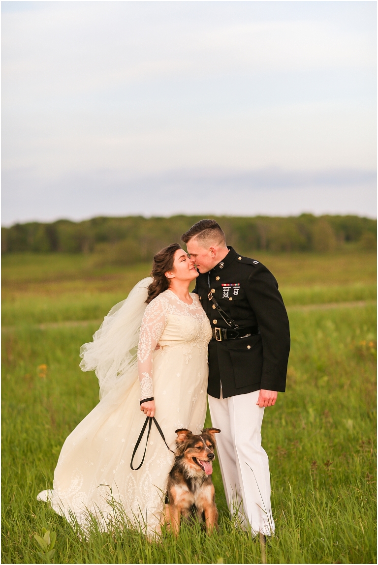 Shenandoah National Park bridal portraits up in Big Meadows on Skyline Drive