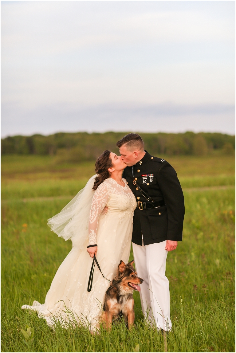 Shenandoah National Park bridal portraits up in Big Meadows on Skyline Drive