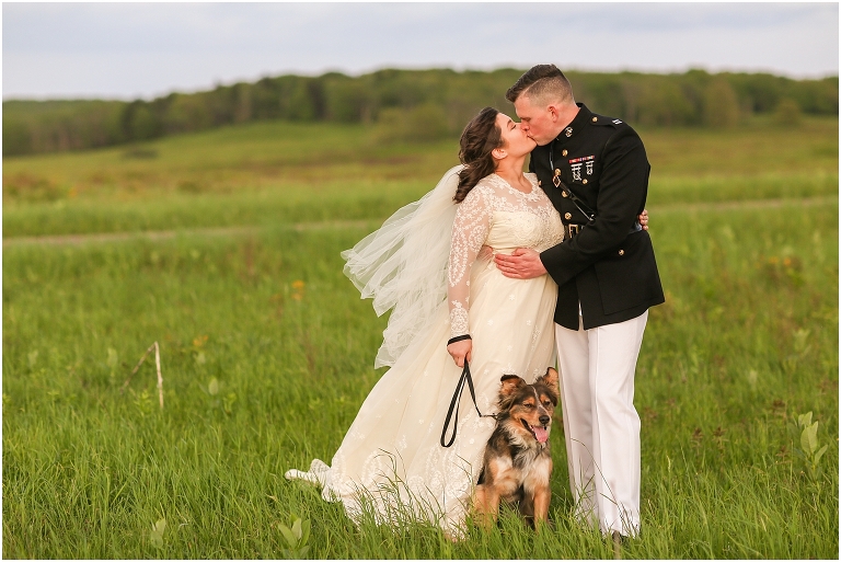 Shenandoah National Park bridal portraits up in Big Meadows on Skyline Drive