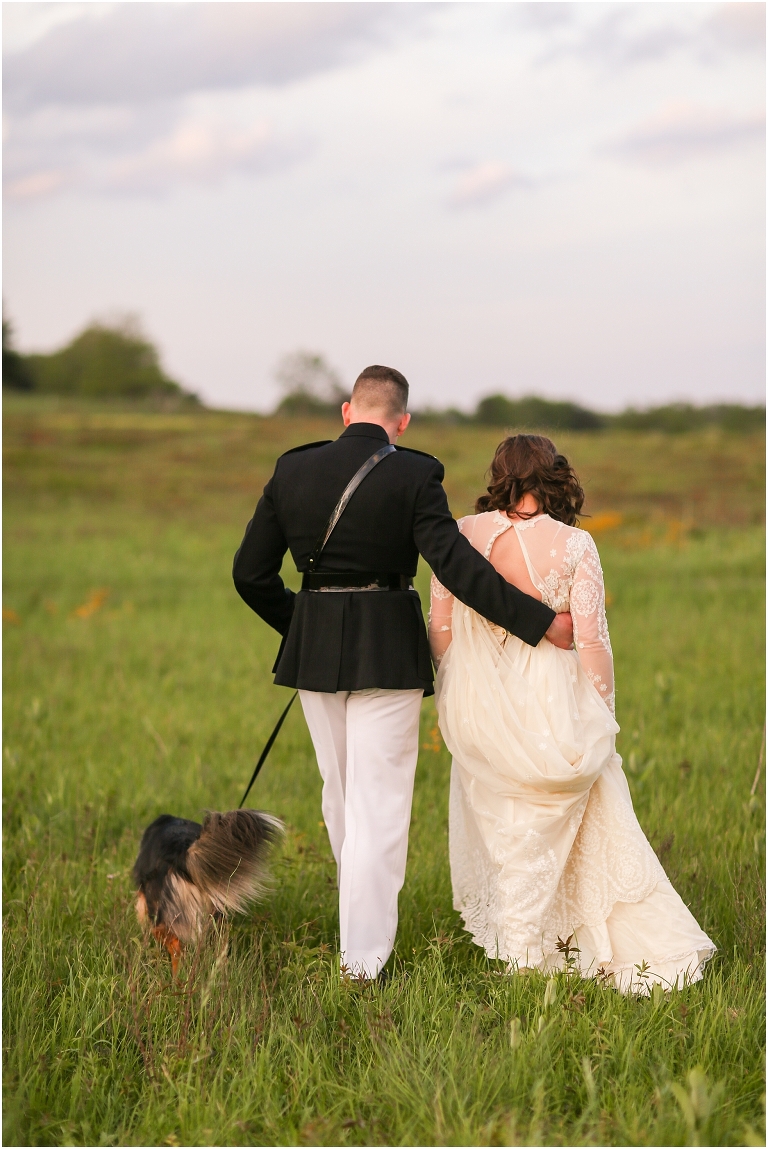 Shenandoah National Park bridal portraits up in Big Meadows on Skyline Drive