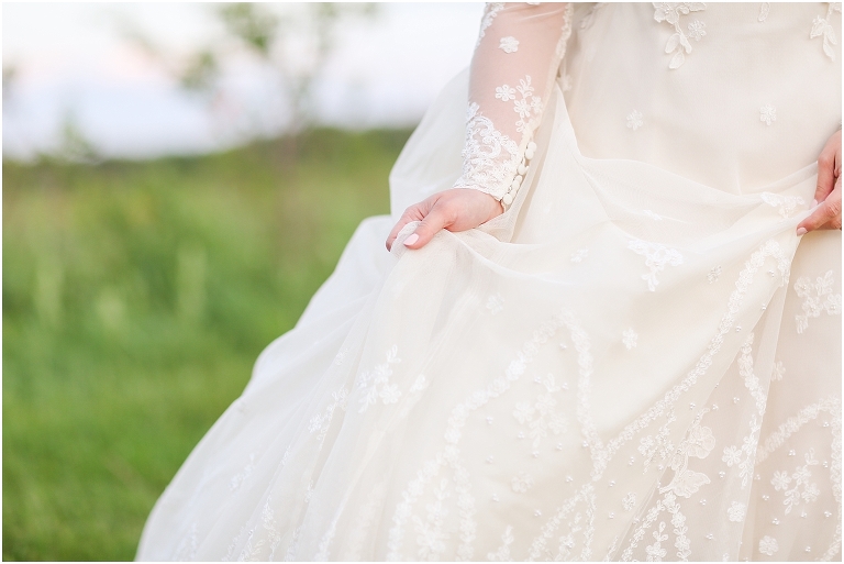 Shenandoah National Park bridal portraits up in Big Meadows on Skyline Drive