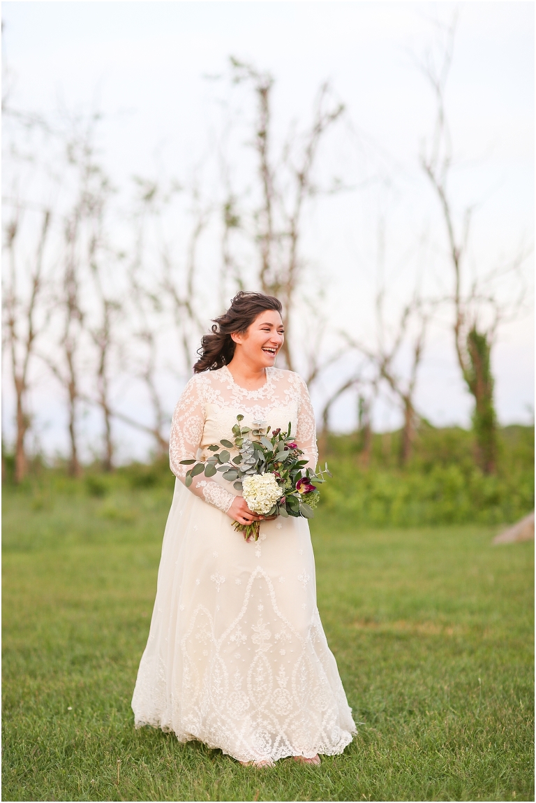 Shenandoah National Park bridal portraits up in Big Meadows on Skyline Drive
