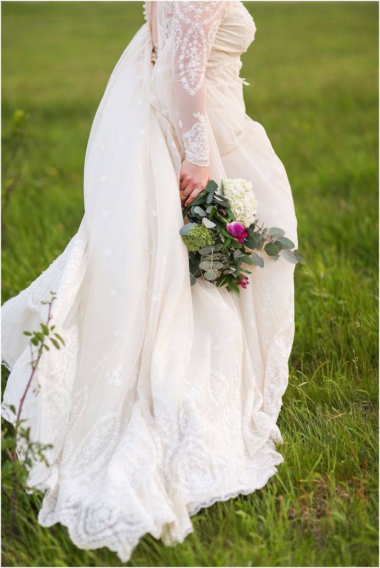 Shenandoah National Park bridal portraits up in Big Meadows on Skyline Drive