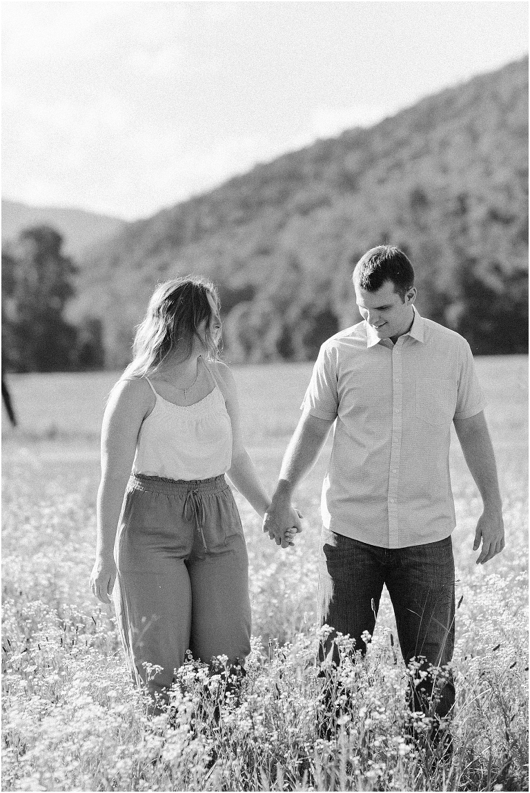 Audrey and Seth have a beautiful spring session in the mountains of the Shenandoah Valley.