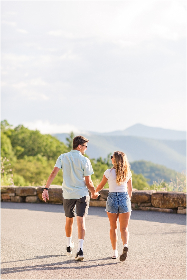 Couples session on Skyline Drive. The golden sun was beautiful with amazing surrounding views.