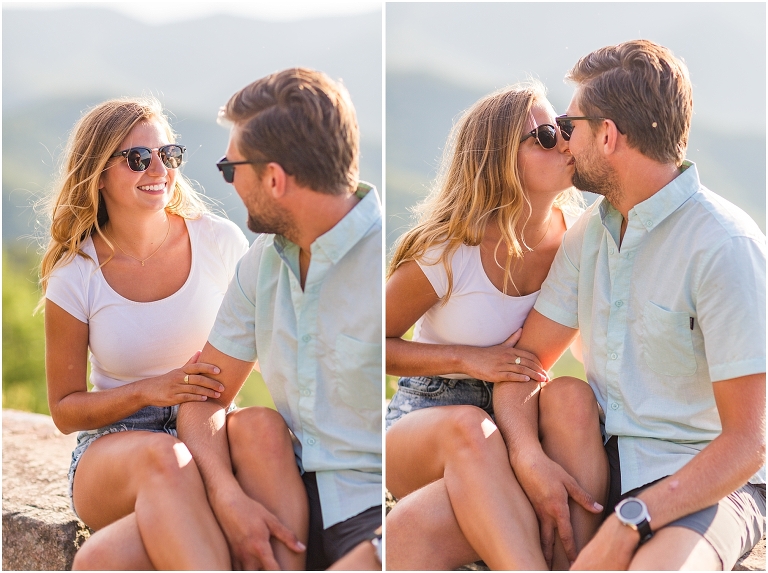 Couples session on Skyline Drive. The golden sun was beautiful with amazing surrounding views.