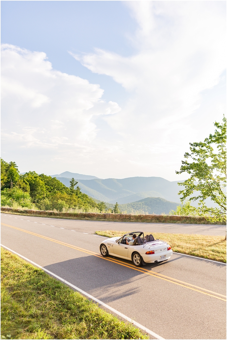 Couples session on Skyline Drive. The golden sun was beautiful with amazing surrounding views.