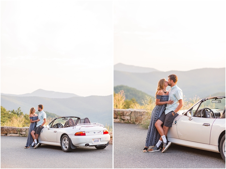 Couples session on Skyline Drive. The golden sun was beautiful with amazing surrounding views.