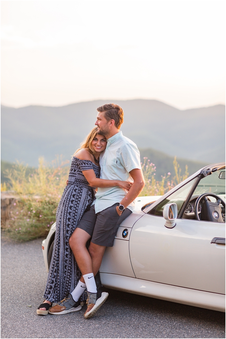Couples session on Skyline Drive. The golden sun was beautiful with amazing surrounding views.