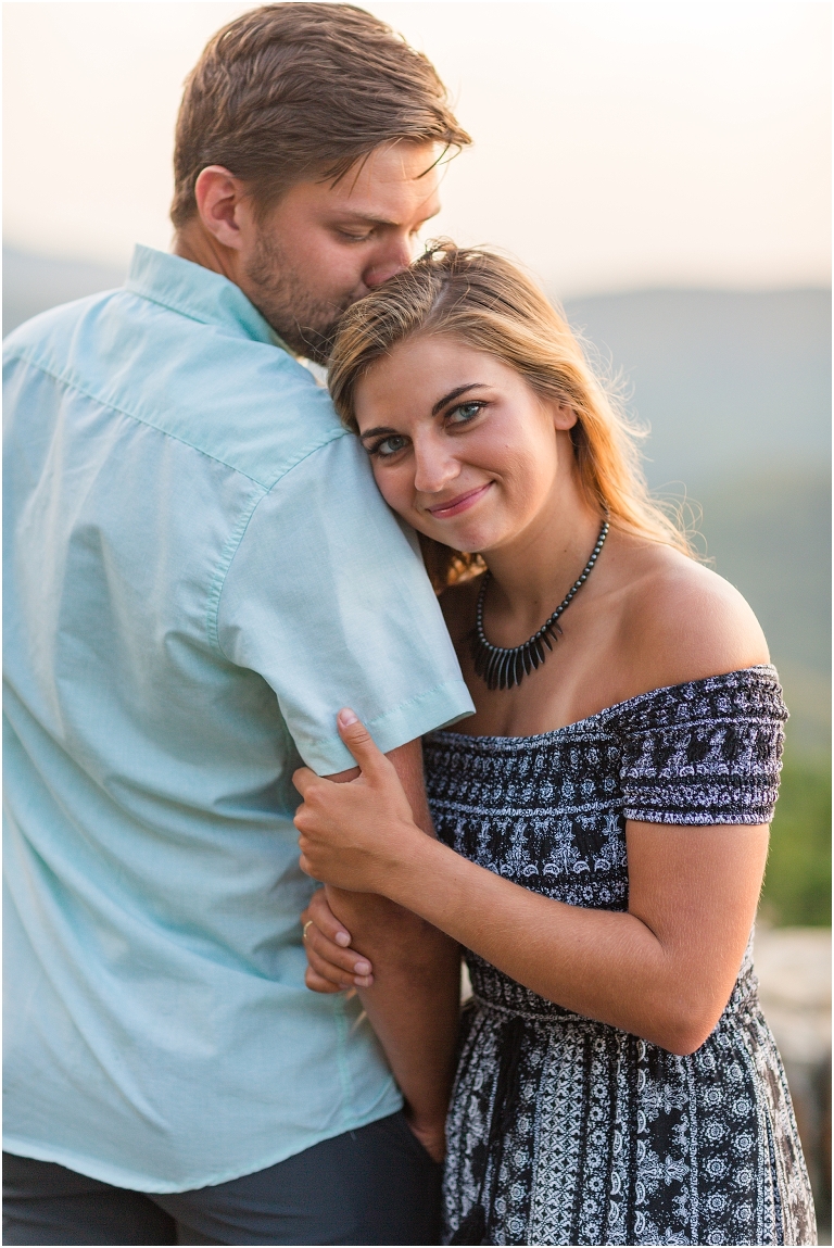Couples session on Skyline Drive. The golden sun was beautiful with amazing surrounding views.