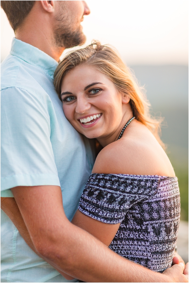 Couples session on Skyline Drive. The golden sun was beautiful with amazing surrounding views.