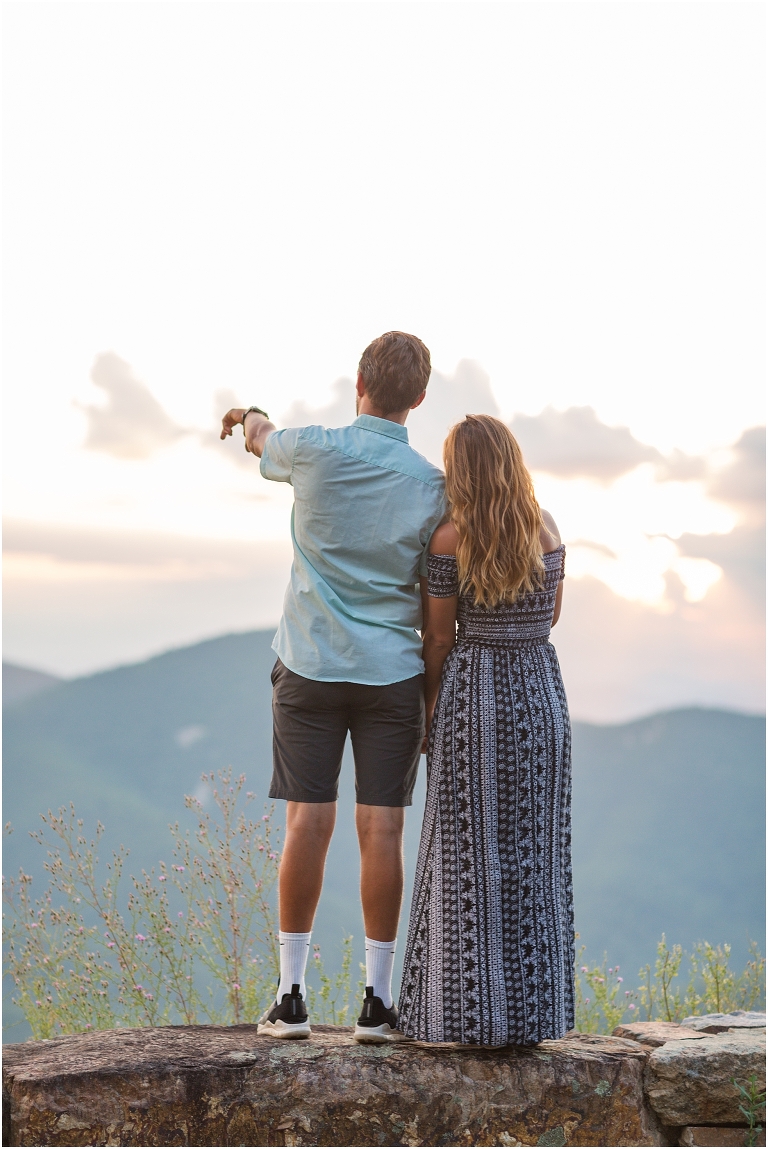 Couples session on Skyline Drive. The golden sun was beautiful with amazing surrounding views.