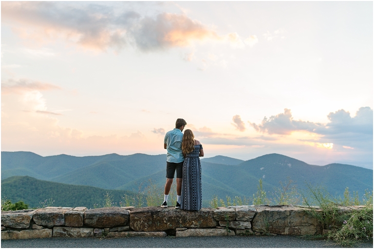 Couples session on Skyline Drive. The golden sun was beautiful with amazing surrounding views.