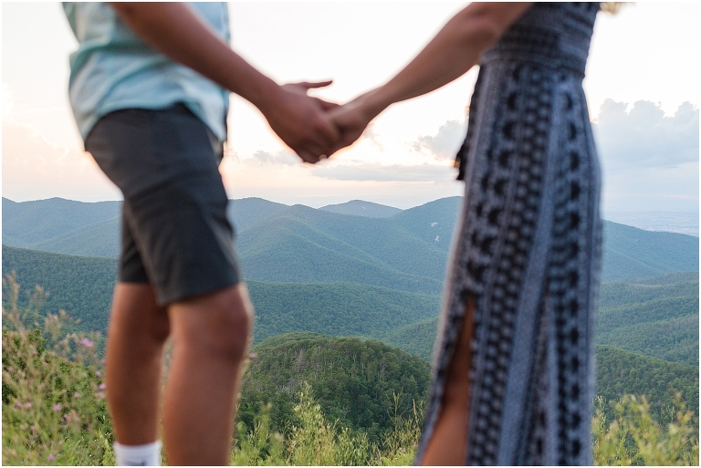 Couples session on Skyline Drive. The golden sun was beautiful with amazing surrounding views.