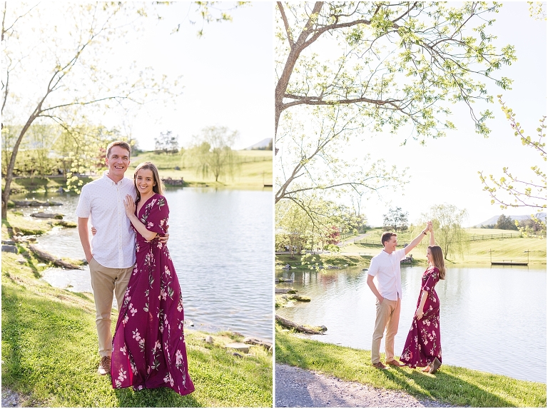 Big Spring Farm summer engagement session