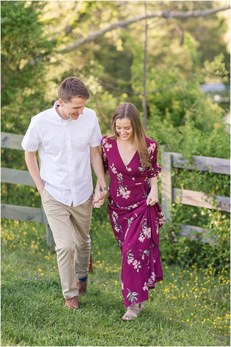Big Spring Farm summer engagement session