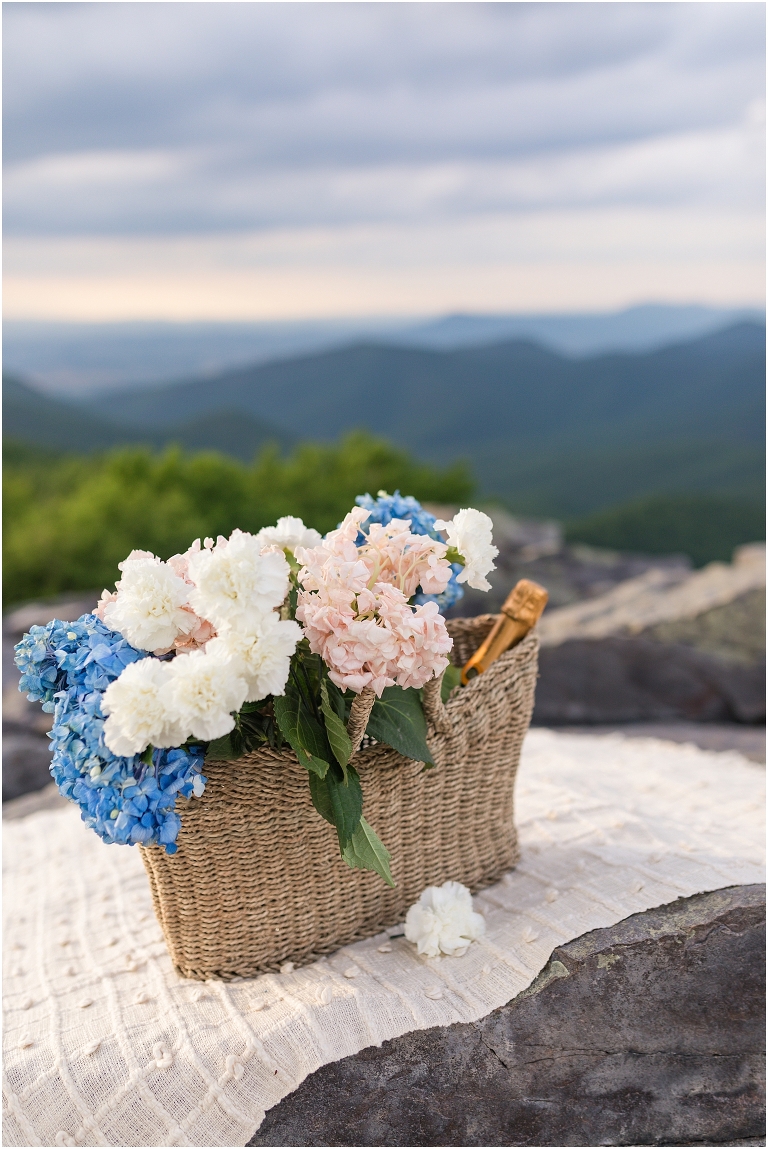 Summer sunset Blackrock Summit Skyline Drive proposal