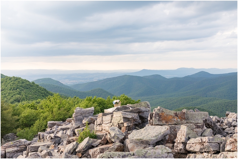 Summer sunset Blackrock Summit Skyline Drive proposal