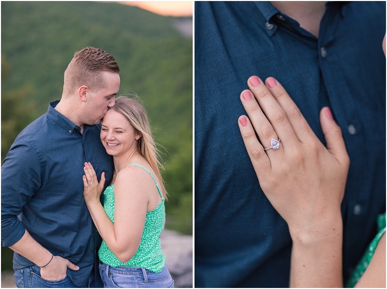 Summer sunset Blackrock Summit Skyline Drive proposal