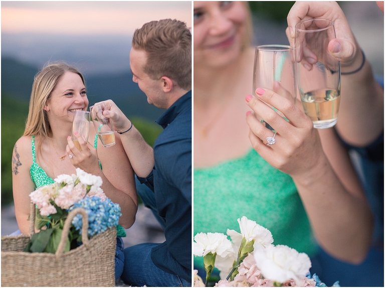 Summer sunset Blackrock Summit Skyline Drive proposal
