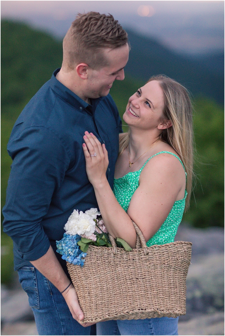 Summer sunset Blackrock Summit Skyline Drive proposal