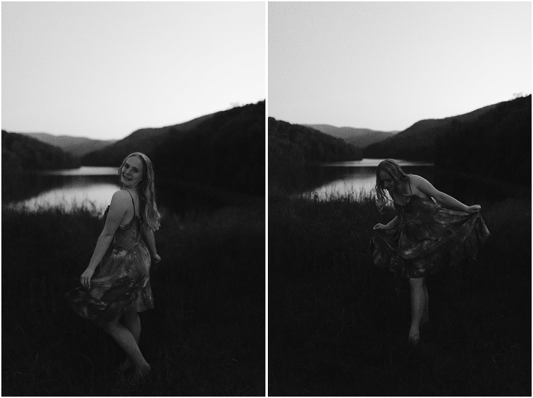 Night dance senior portraits