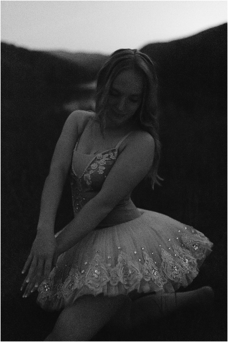 Night dance senior portraits