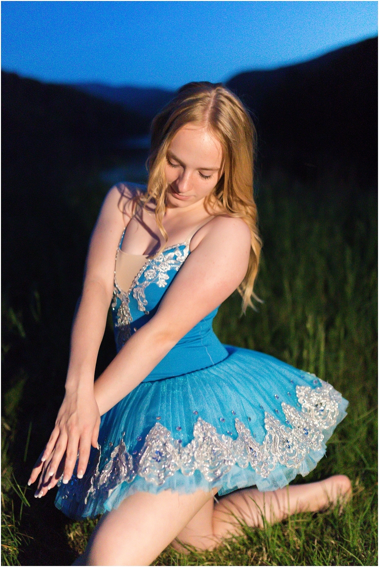 Night dance senior portraits