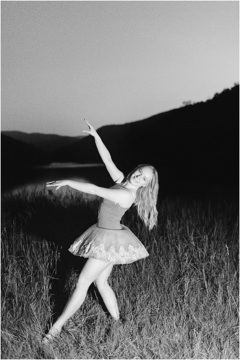Night dance senior portraits