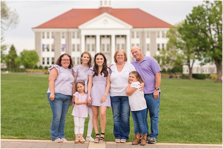 Spring Harrisonburg high school senior portraits on the James Madison University Quad and Edith J. Carrier Arboretum