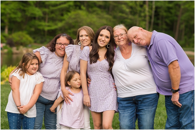 Spring Harrisonburg high school senior portraits on the James Madison University Quad and Edith J. Carrier Arboretum
