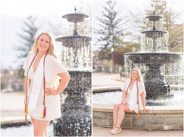 James Madison University spring senior graduation portraits