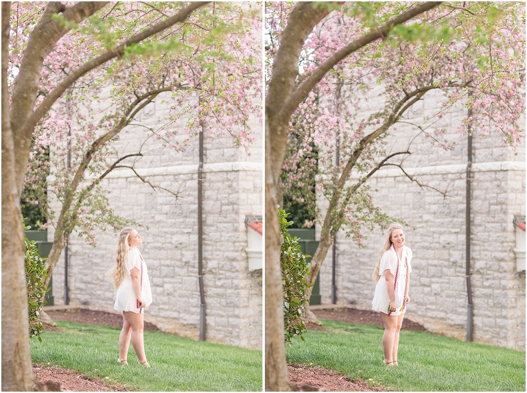 James Madison University spring senior graduation portraits