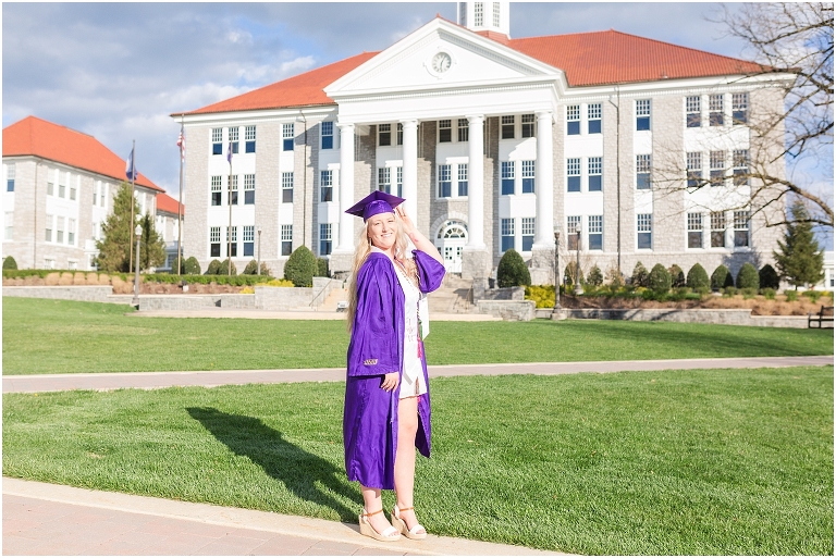 James Madison University spring senior graduation portraits