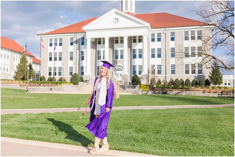 James Madison University spring senior graduation portraits