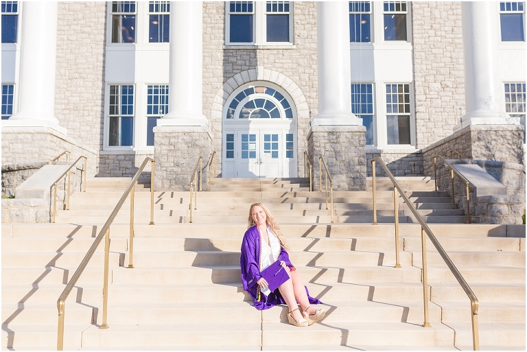 James Madison University spring senior graduation portraits