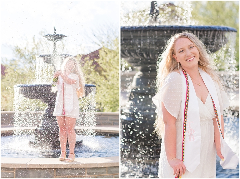 James Madison University spring senior graduation portraits