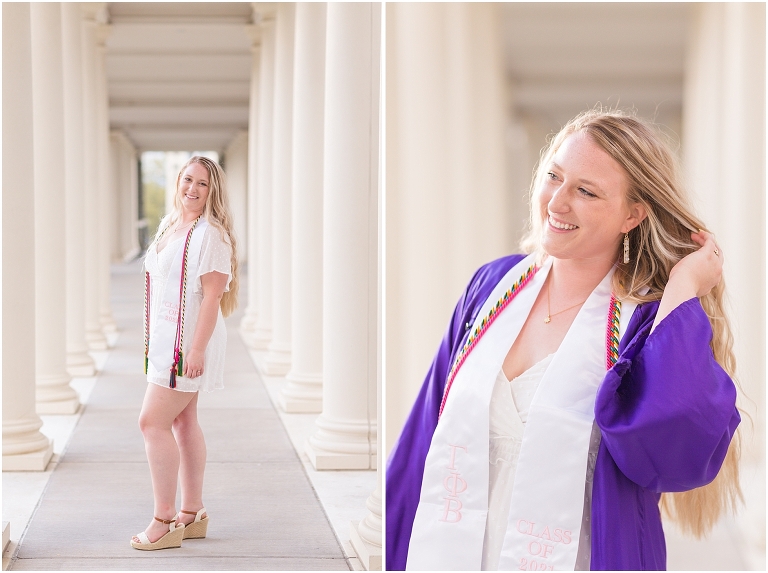 James Madison University spring senior graduation portraits