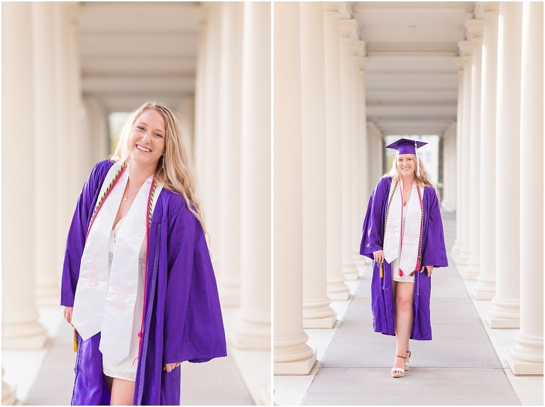 James Madison University spring senior graduation portraits
