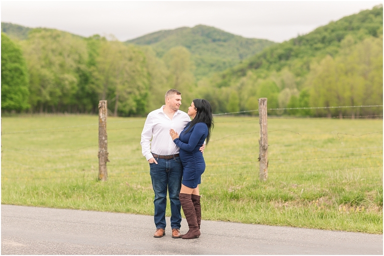 Summer Virginia riverside engagement session