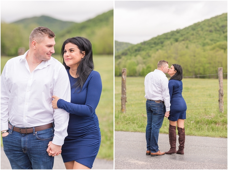 Summer Virginia riverside engagement session