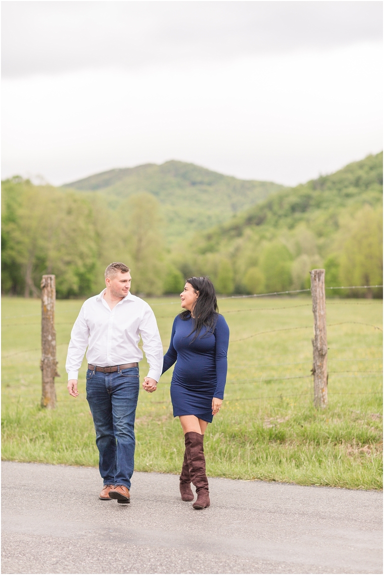 Summer Virginia riverside engagement session