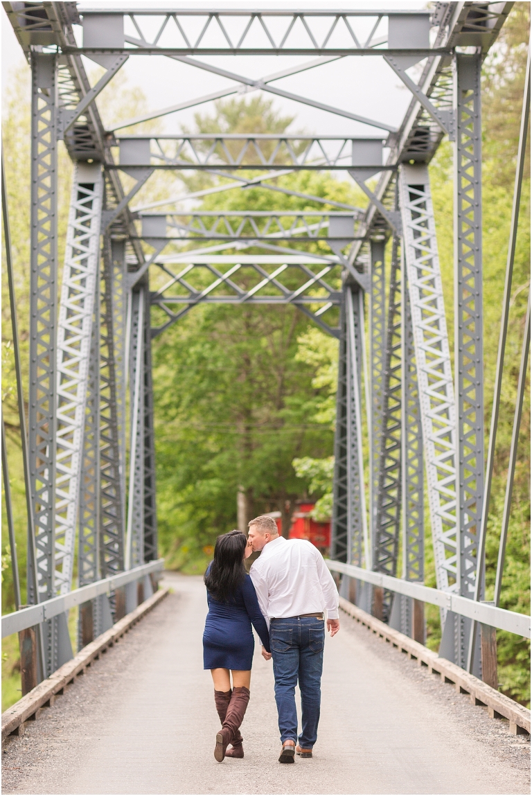 Summer Virginia riverside engagement session
